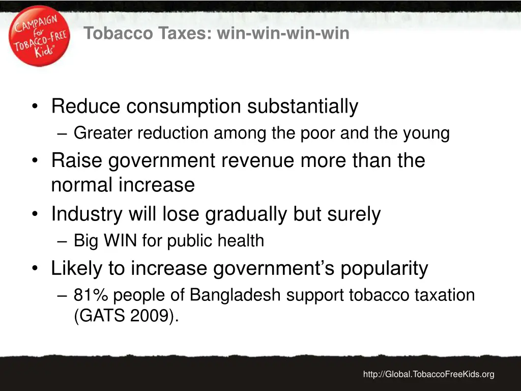 tobacco taxes win win win win