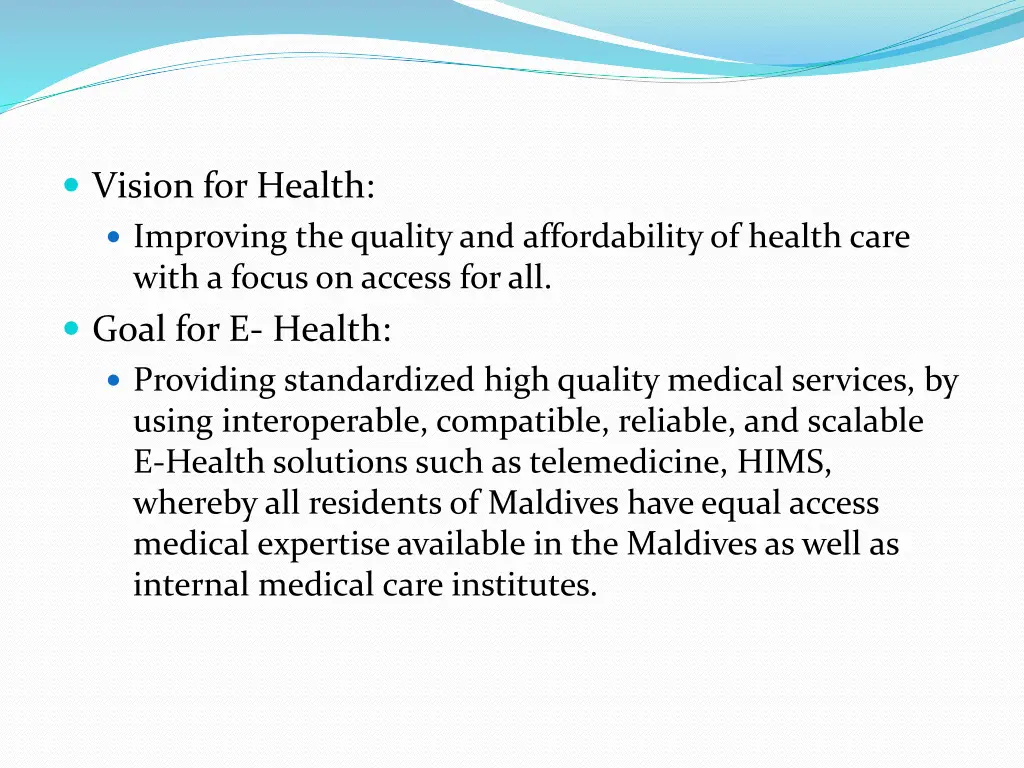 vision for health