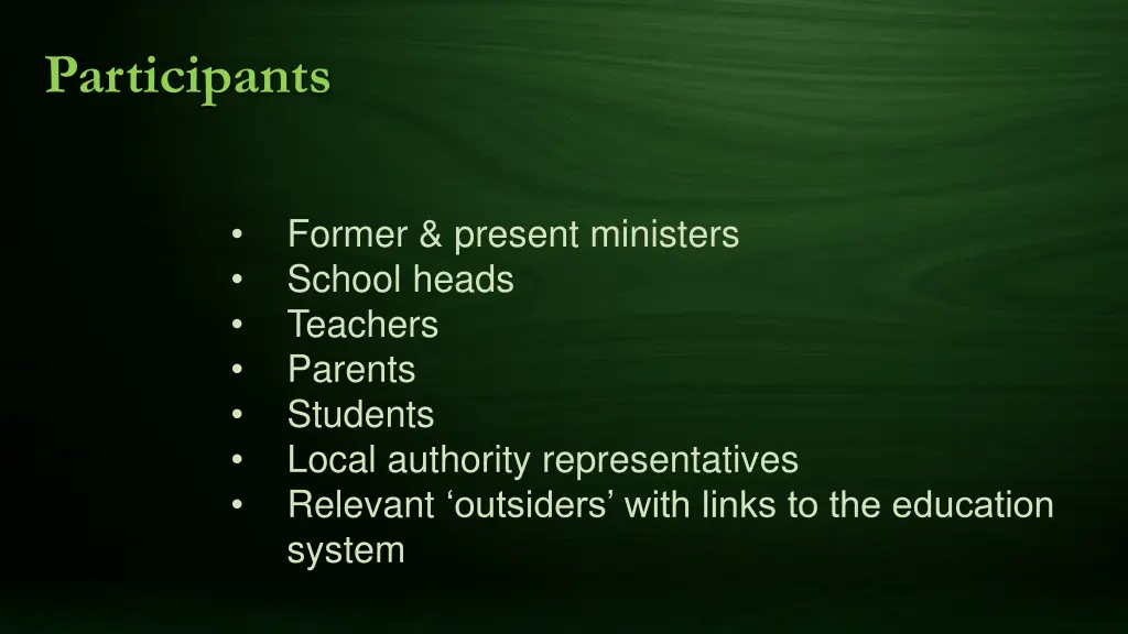 participants