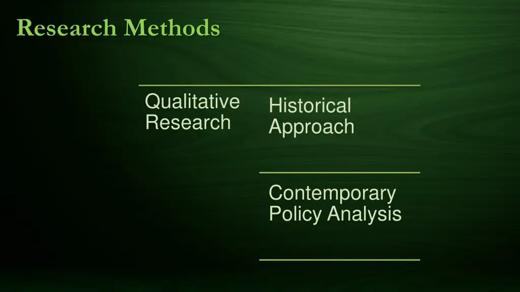 research methods