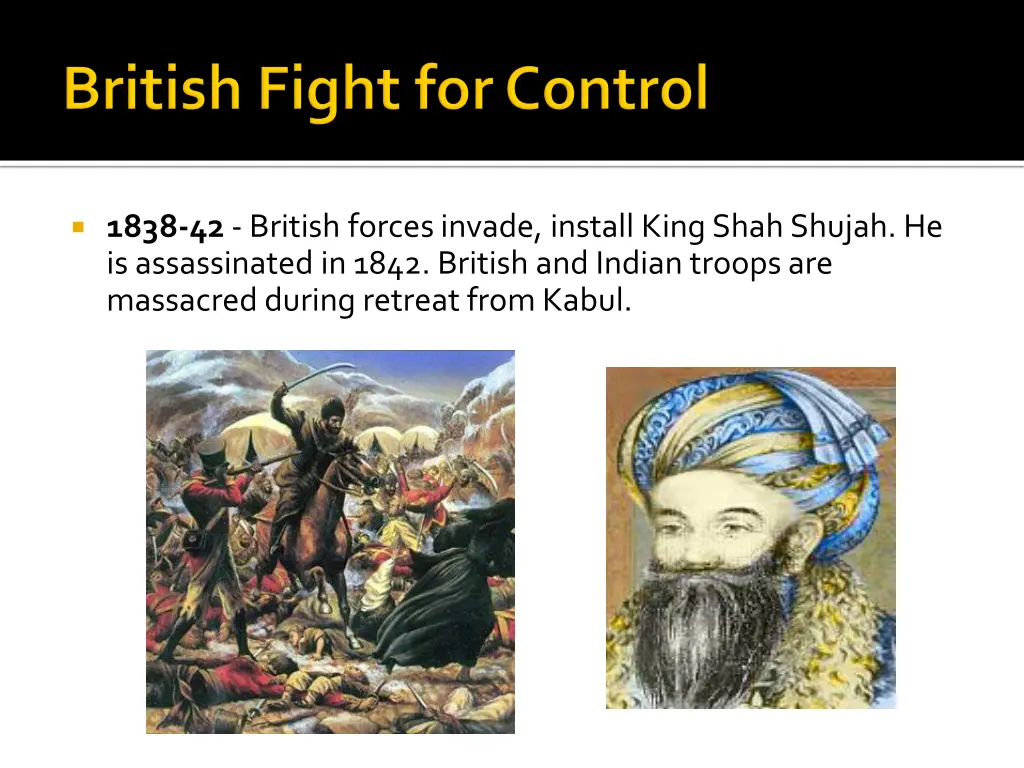 1838 42 british forces invade install king shah