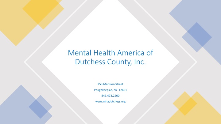 mental health america of dutchess county inc