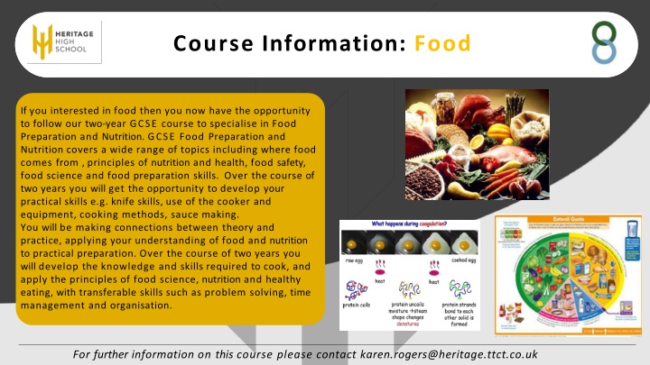 course information food
