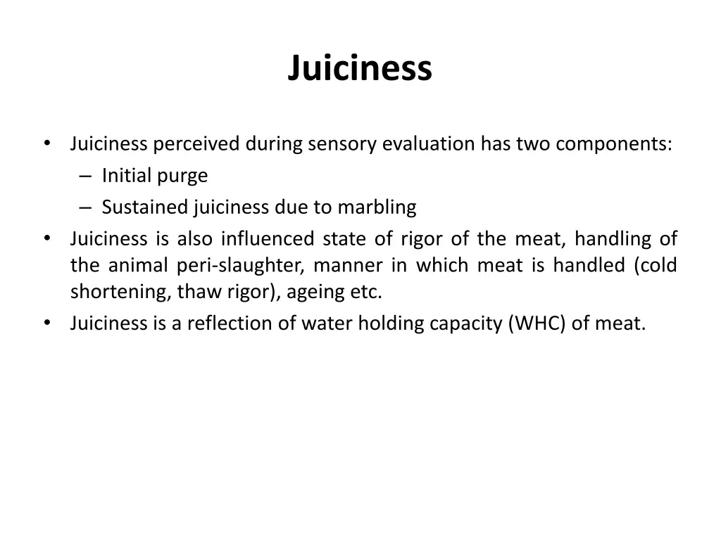 juiciness