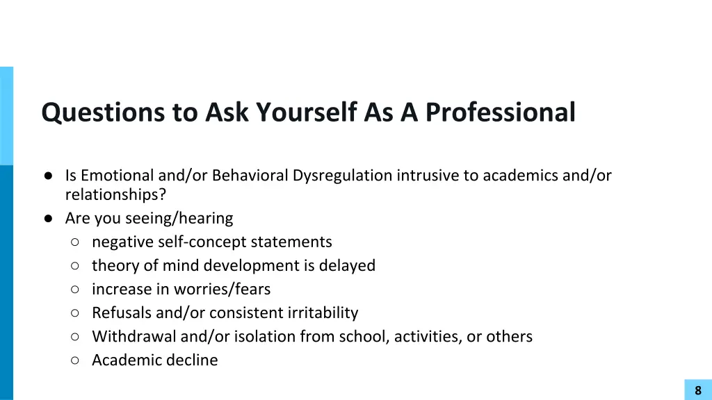 questions to ask yourself as a professional