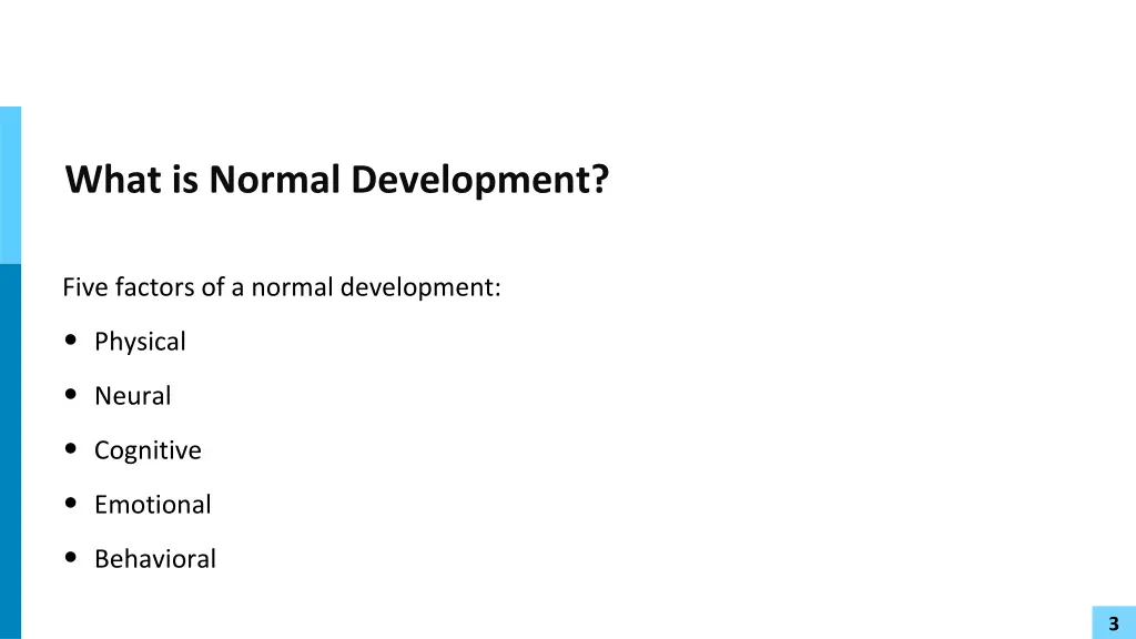 what is normal development