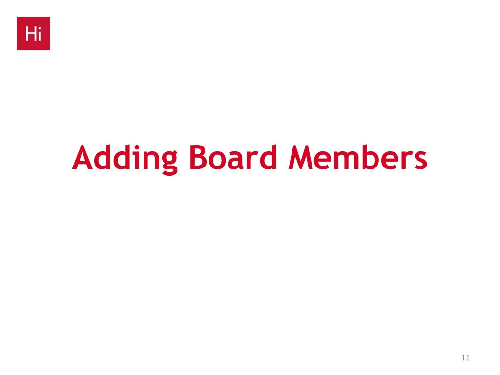 adding board members