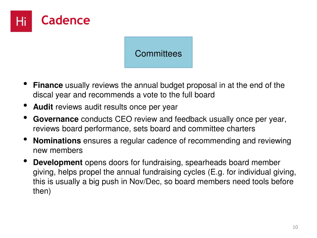 cadence
