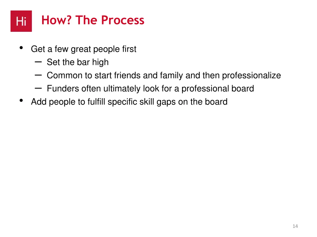 how the process