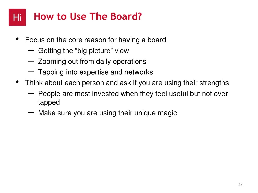 how to use the board