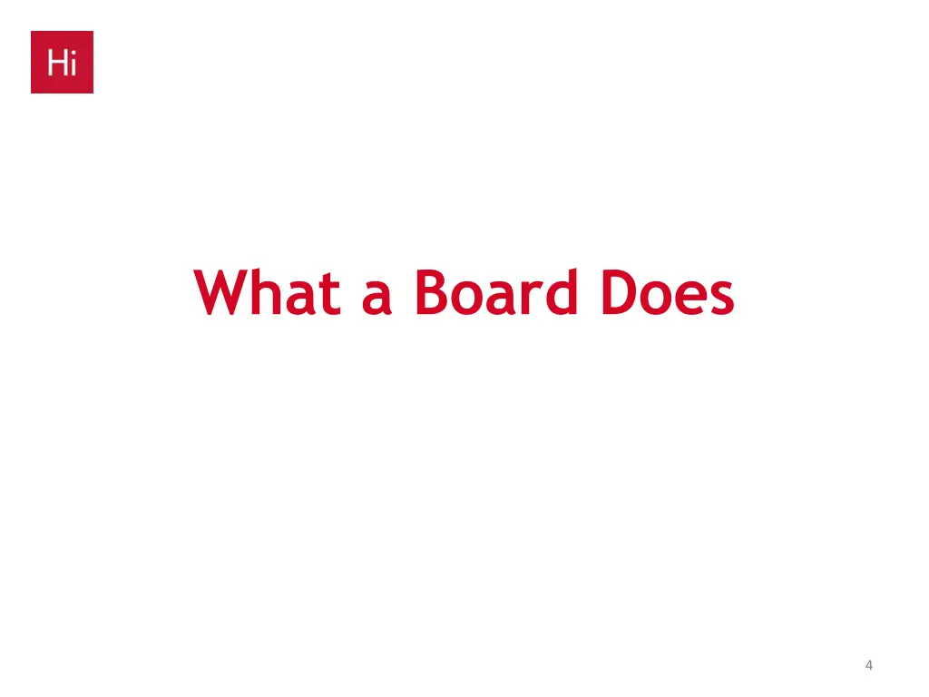 what a board does
