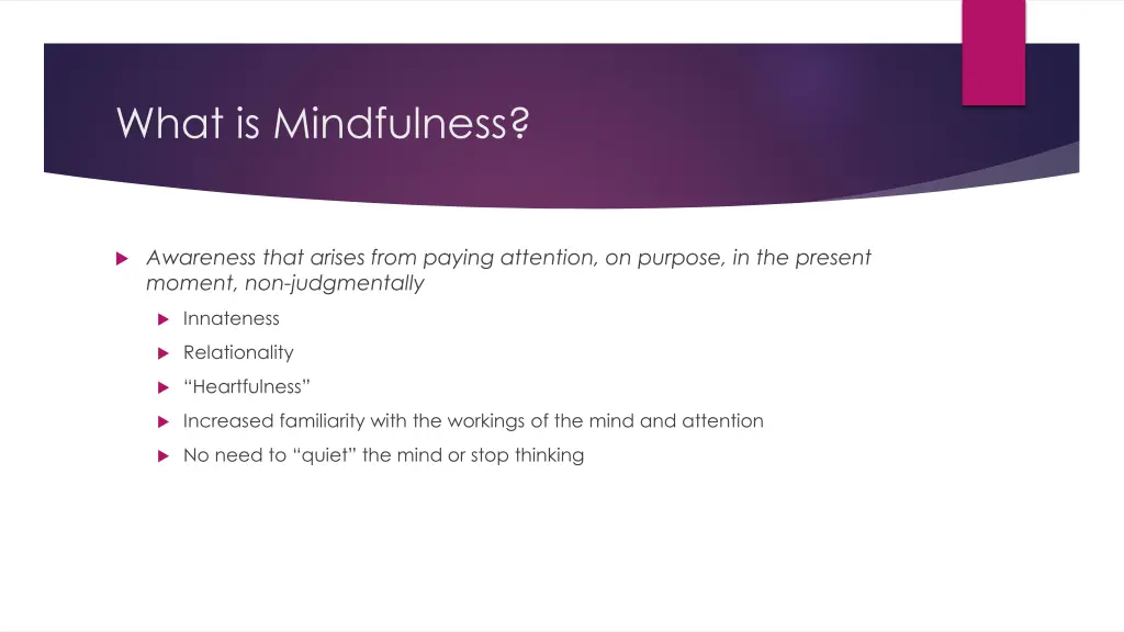 what is mindfulness
