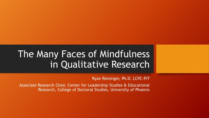 the many faces of mindfulness in qualitative