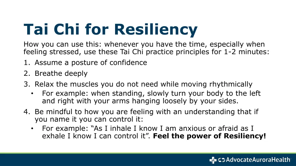 tai chi for resiliency how you can use this