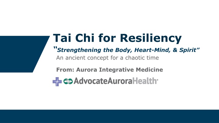 tai chi for resiliency strengthening the body