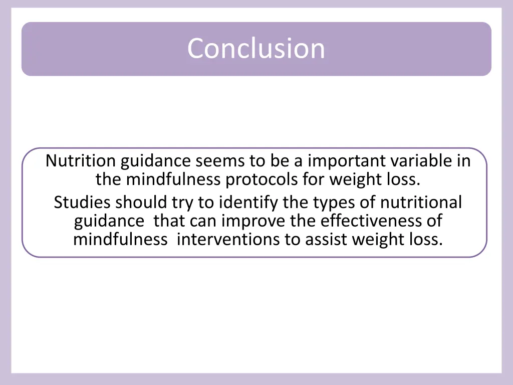 conclusion 1