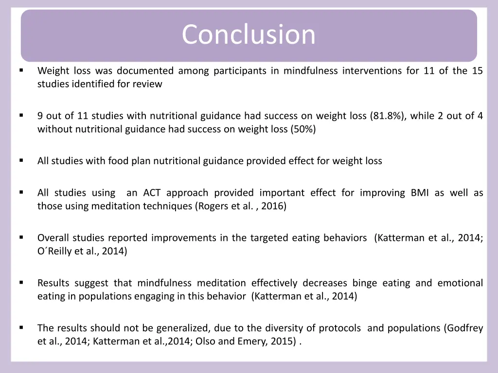 conclusion