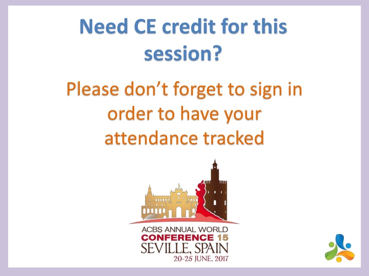 need ce credit for this session