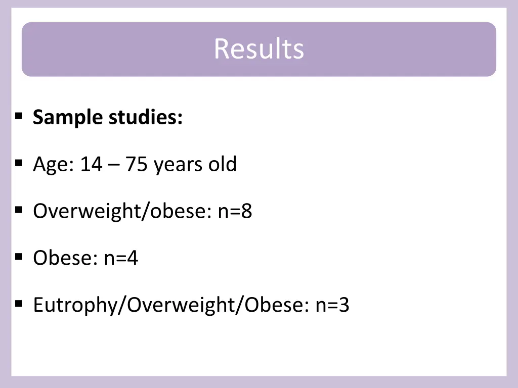results