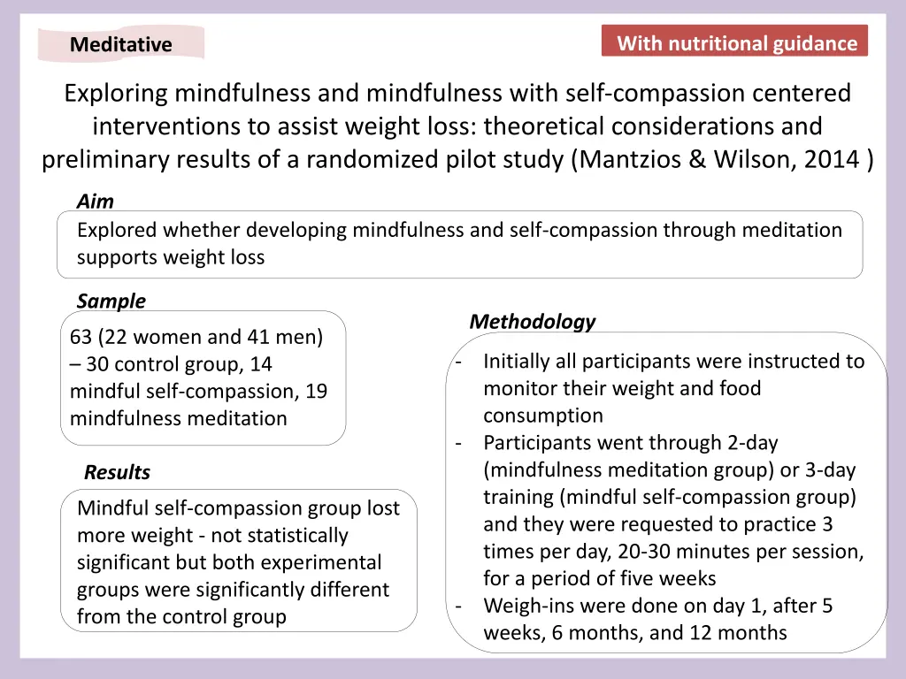 with nutritional guidance 7