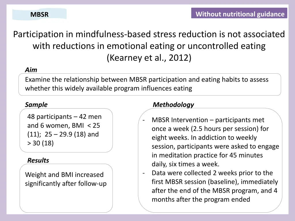 without nutritional guidance 4