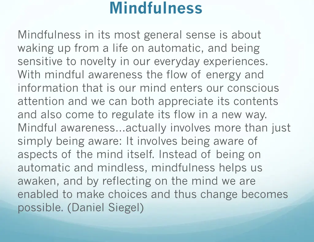 mindfulness
