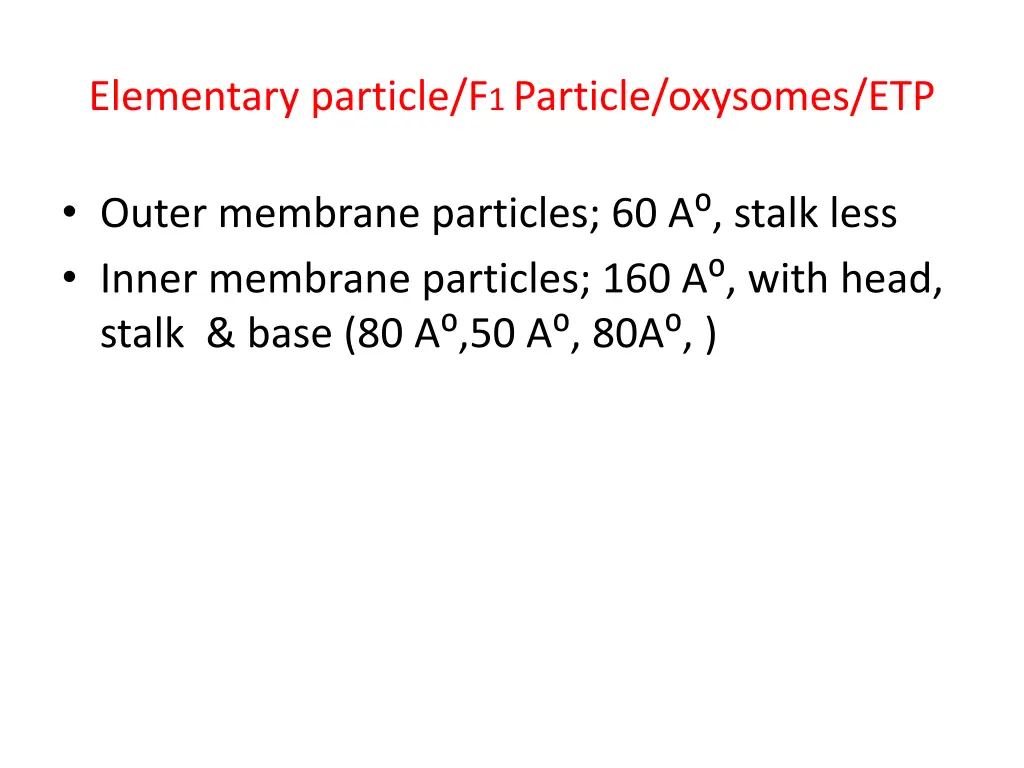 elementary particle f 1 particle oxysomes etp