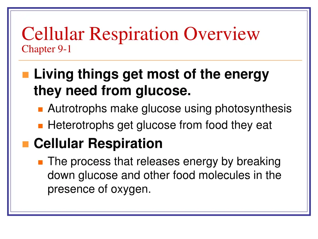 cellular respiration overview chapter 9 1