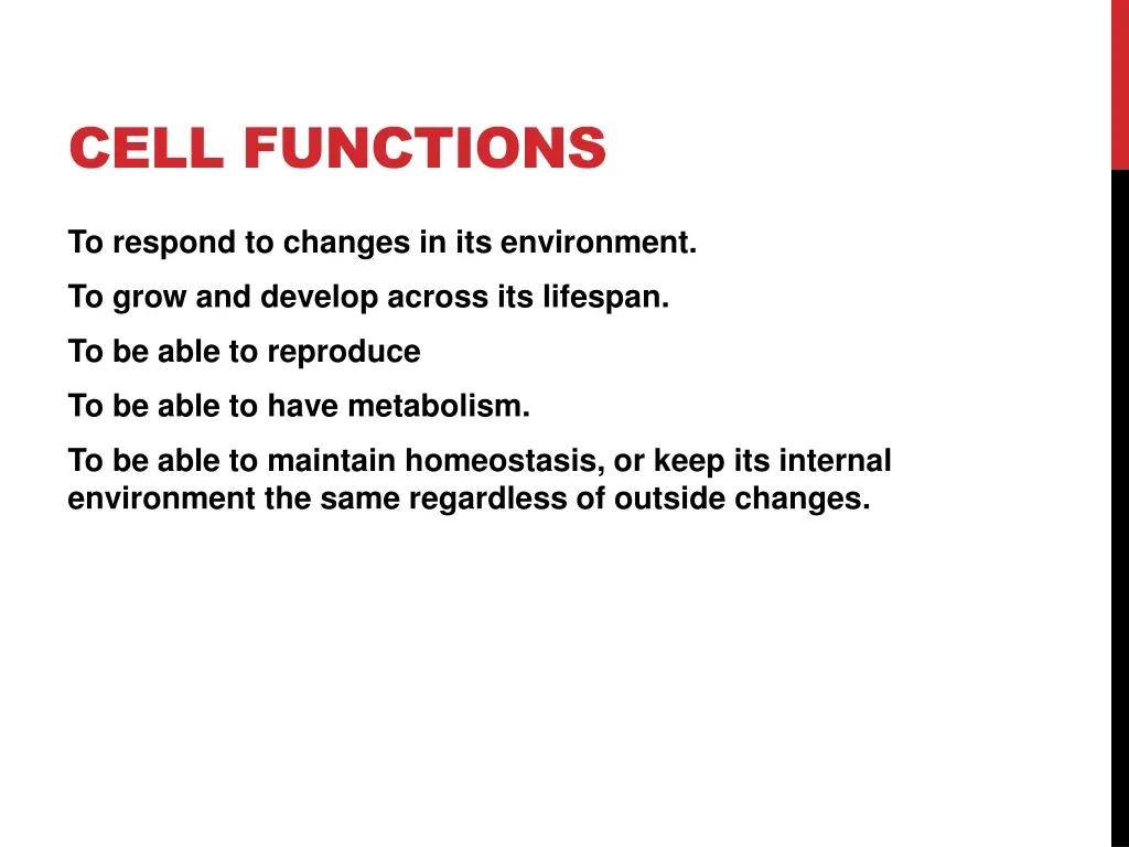 cell functions