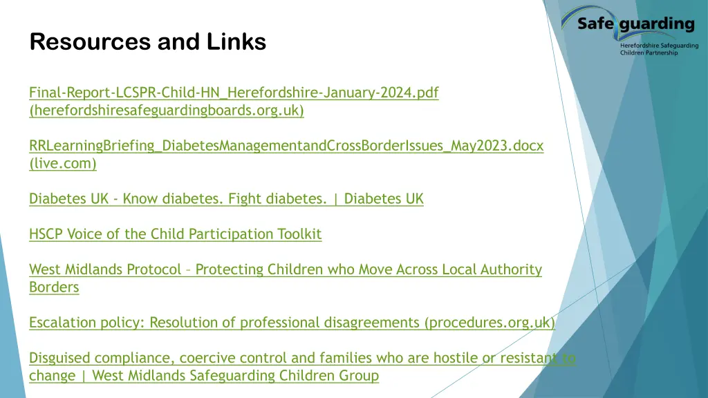 resources and links