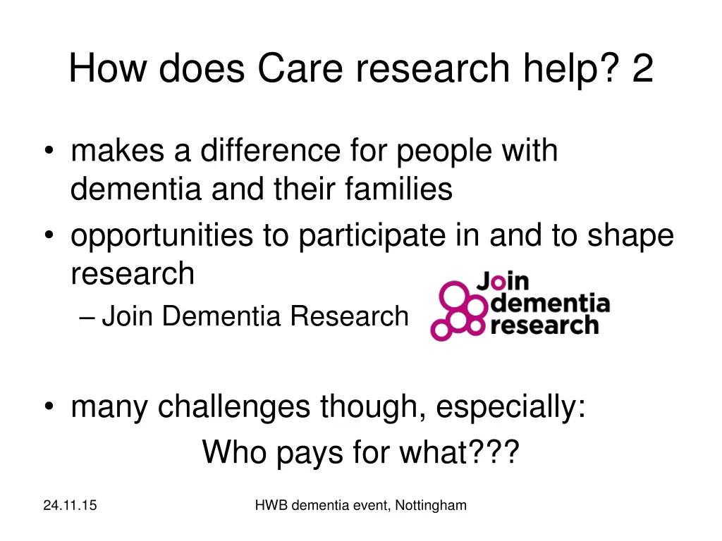 how does care research help 2