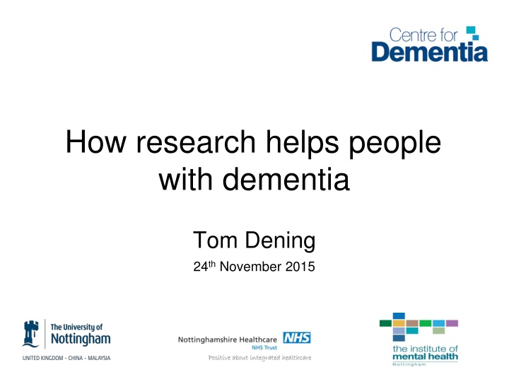 how research helps people with dementia