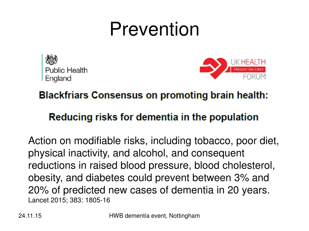 prevention