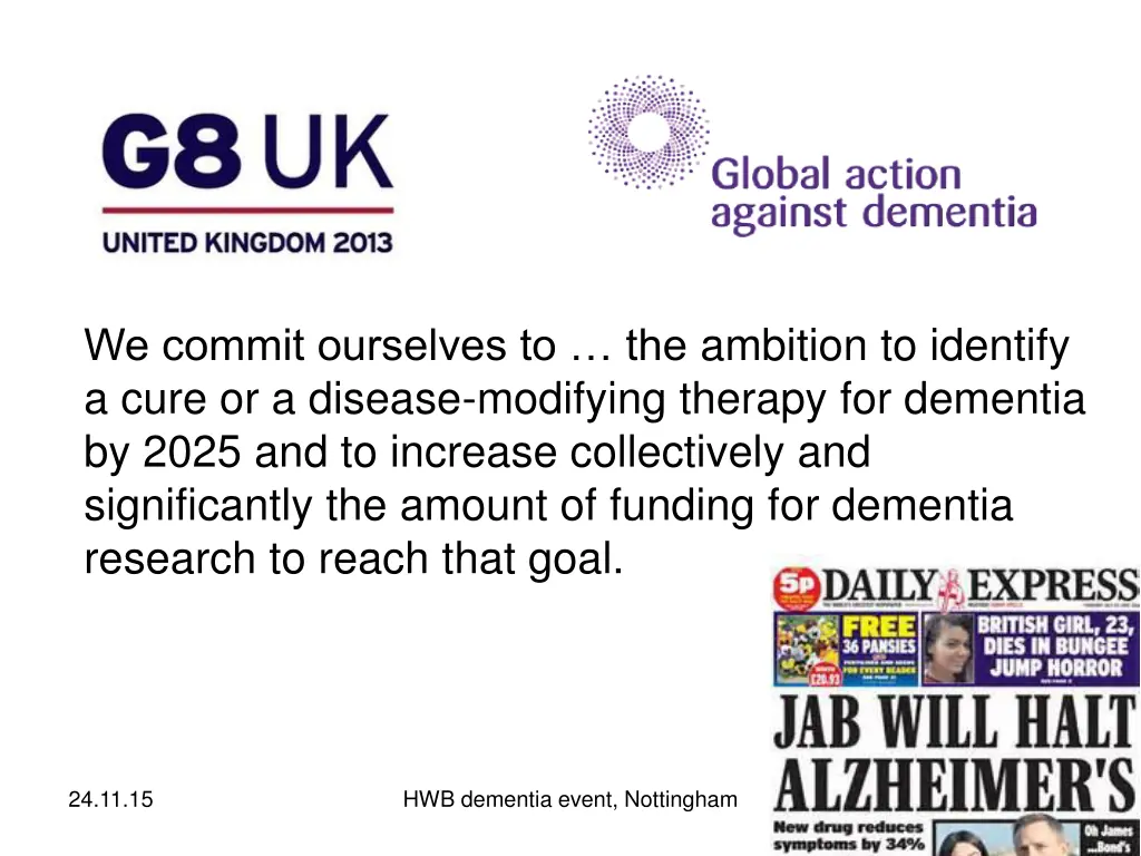 we commit ourselves to the ambition to identify