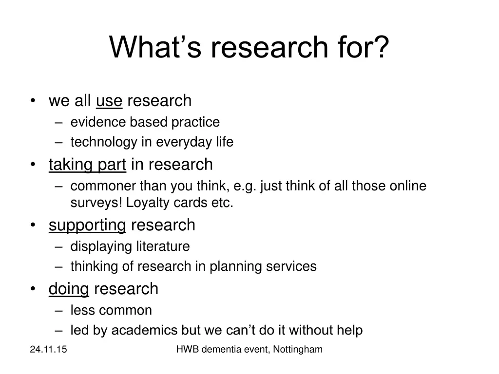 what s research for