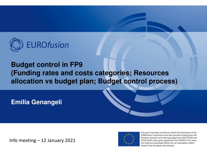 budget control in fp9 funding rates and costs