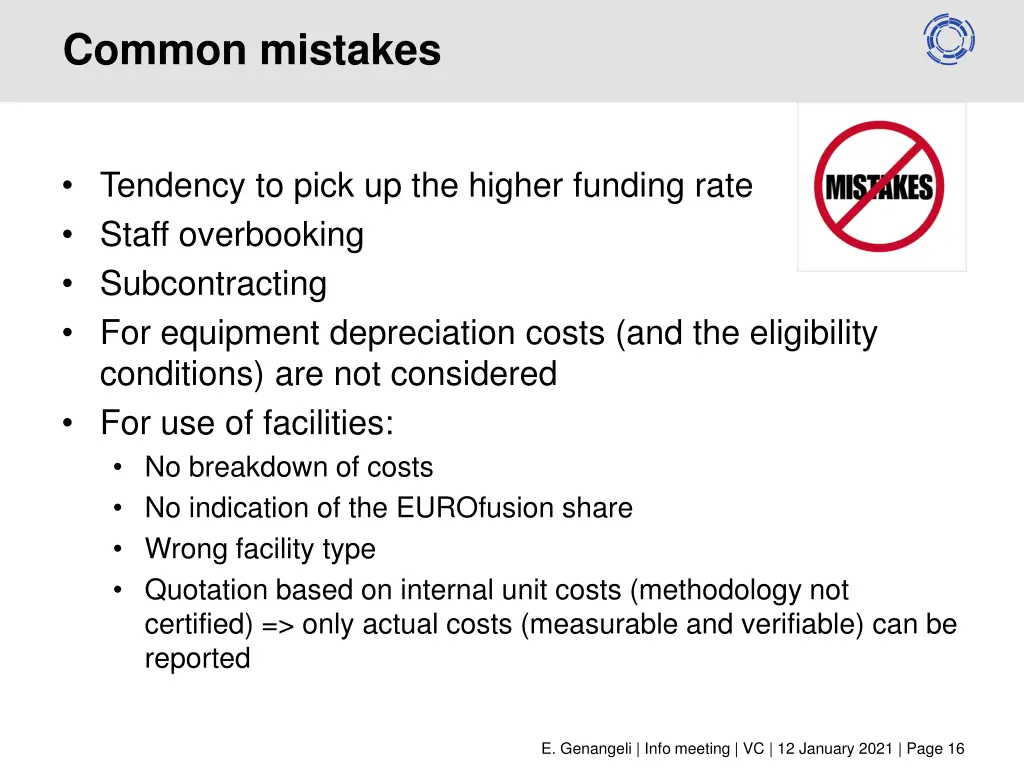 common mistakes