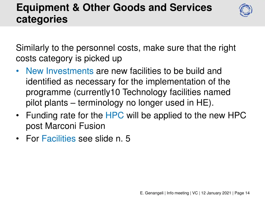 equipment other goods and services categories