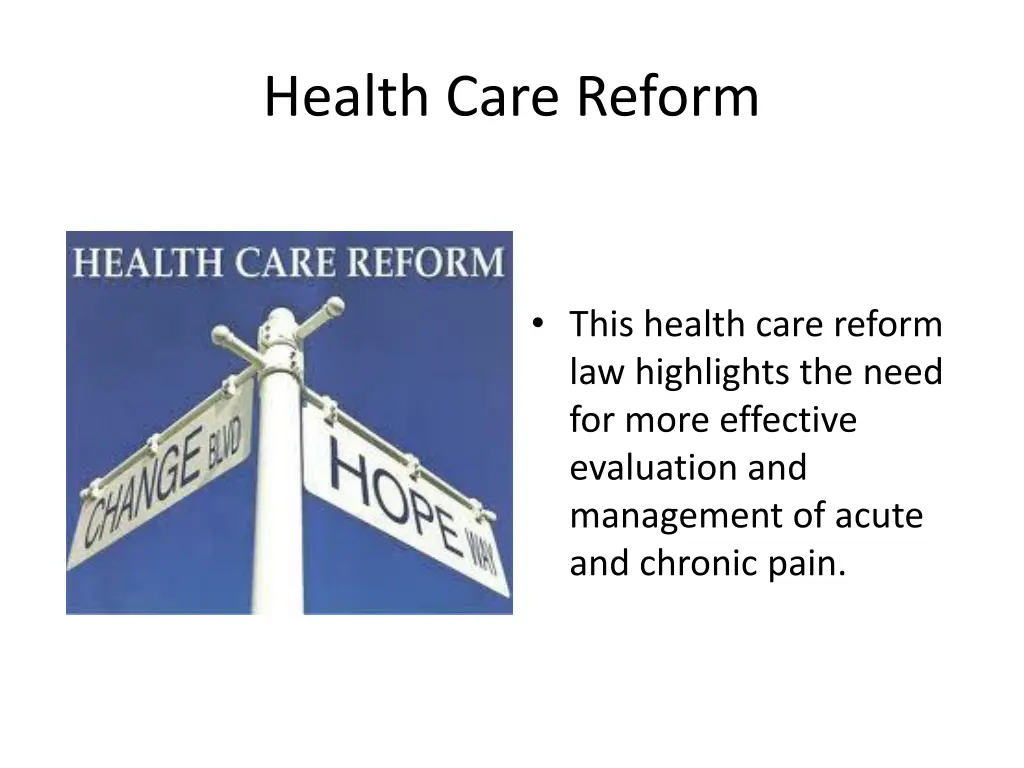 health care reform