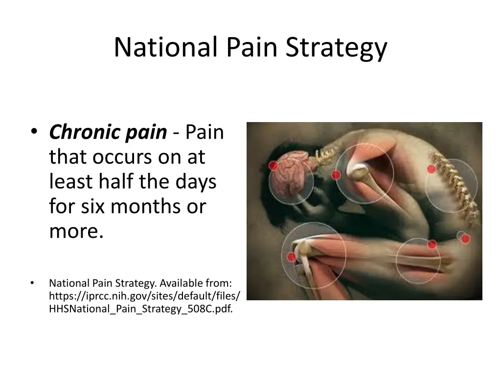 national pain strategy