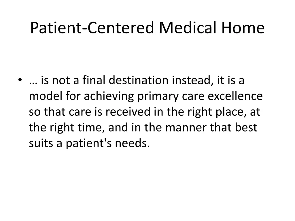 patient centered medical home 1
