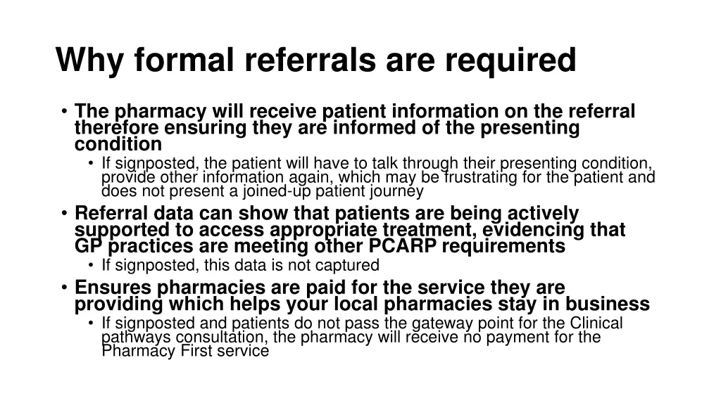 why formal referrals are required 2