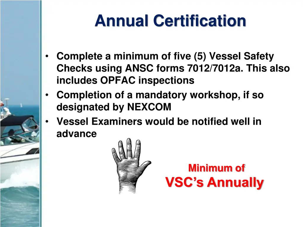 annual certification