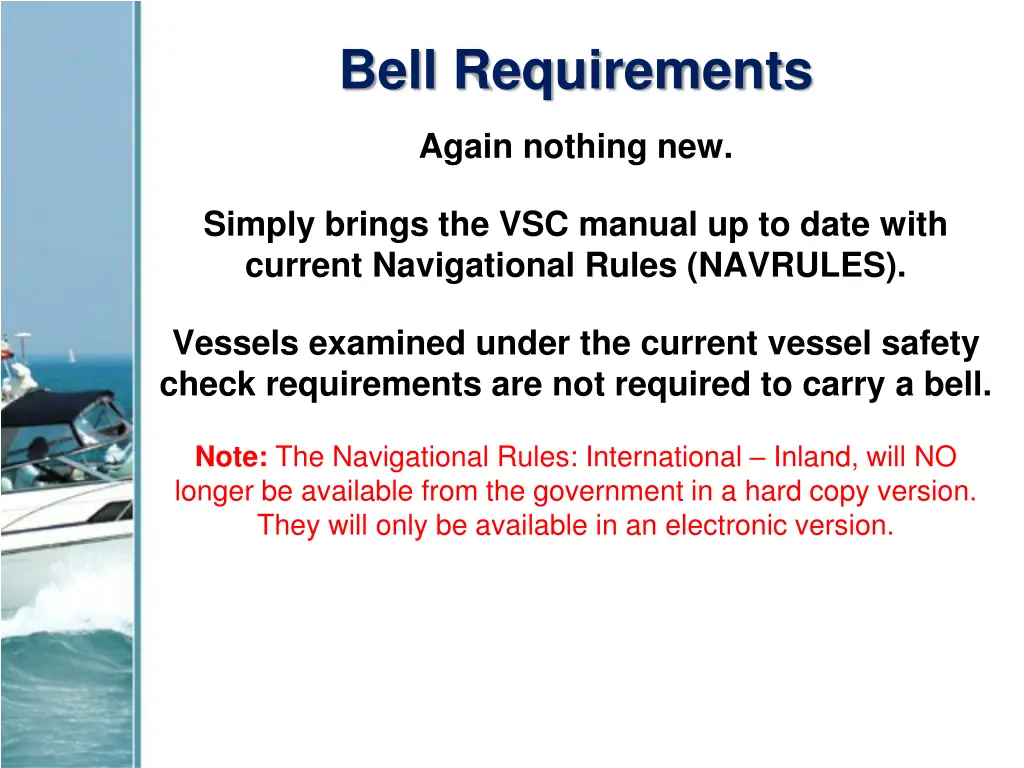 bell requirements