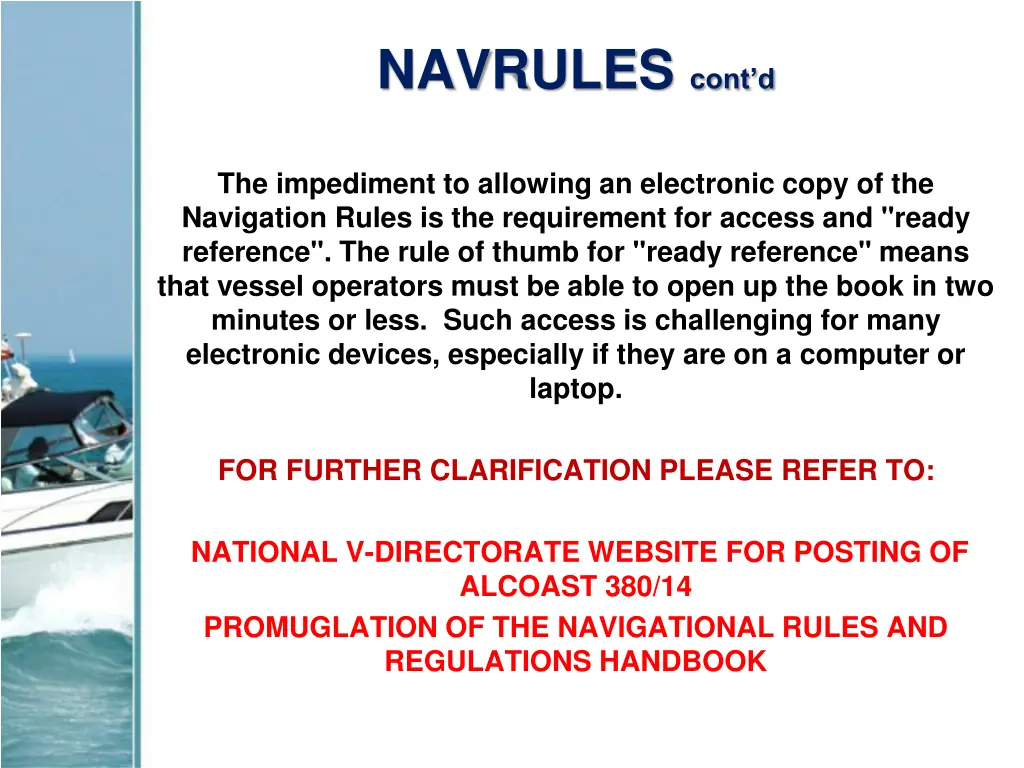 navrules cont d