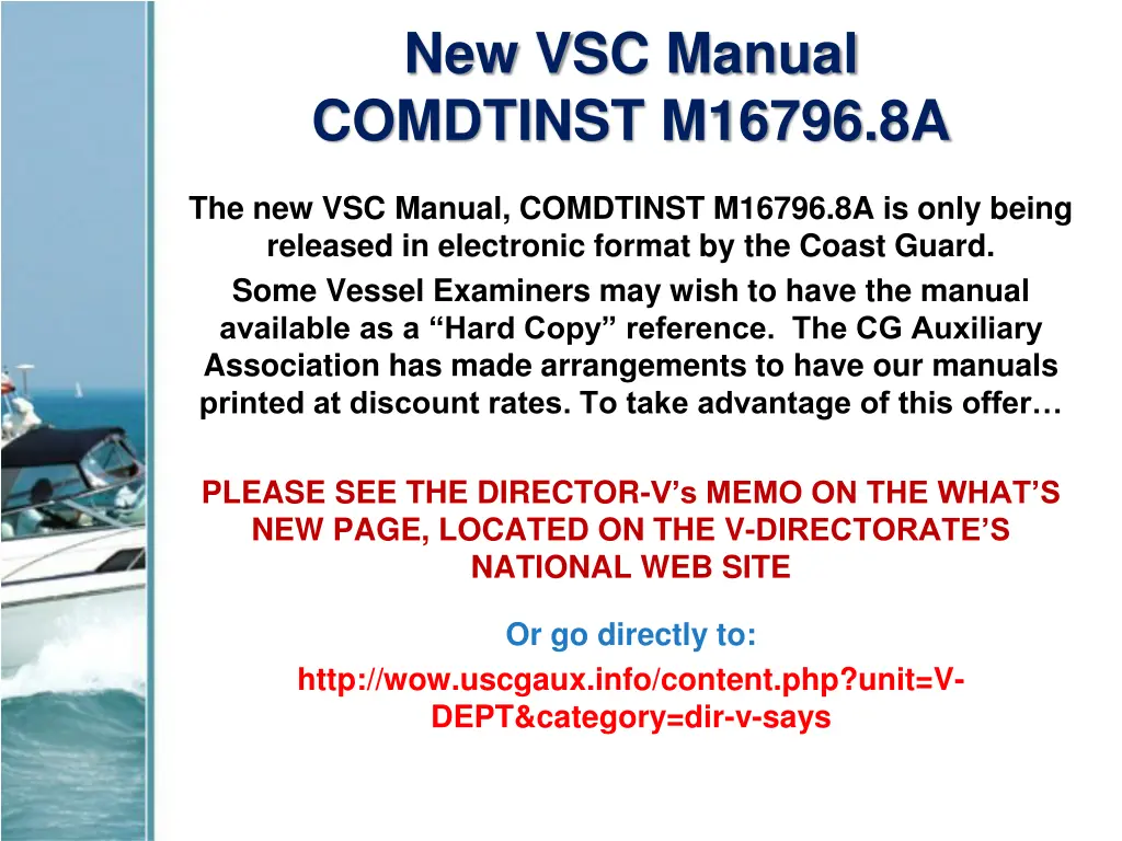 new vsc manual comdtinst m16796 8a