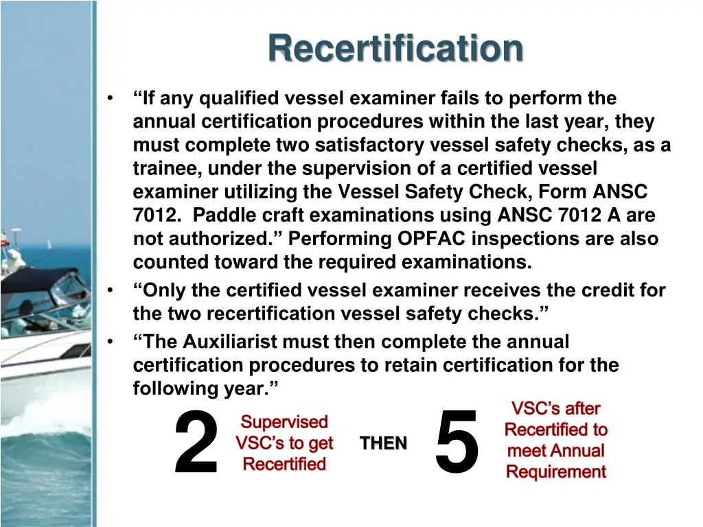 recertification