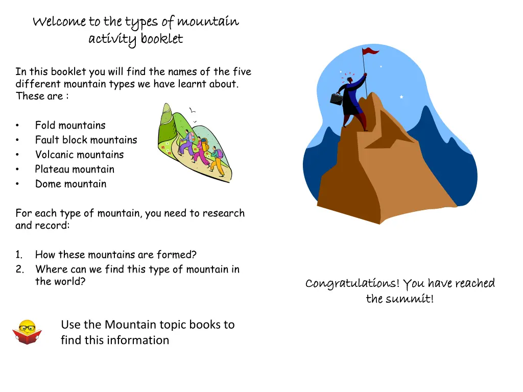 welcome to the types of mountain welcome