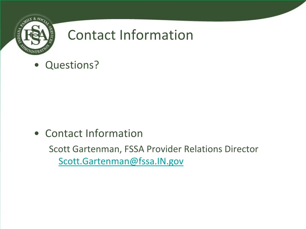contact information