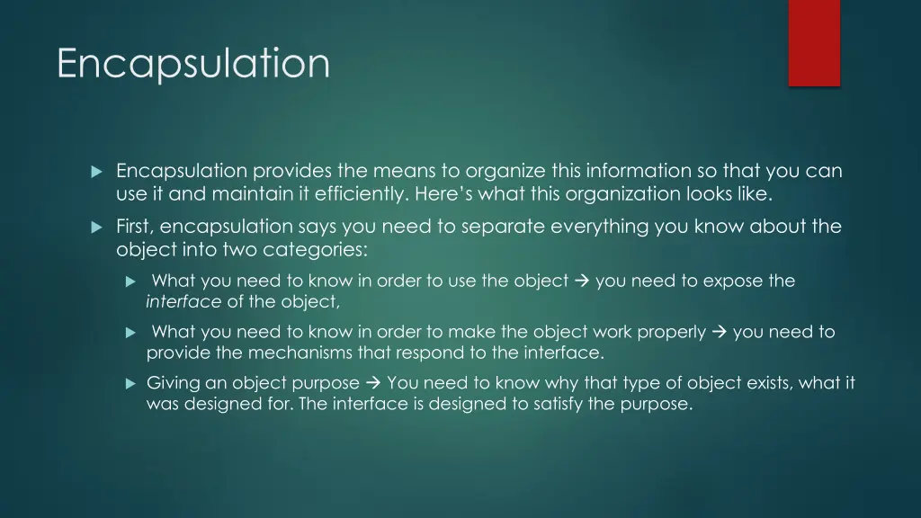 encapsulation